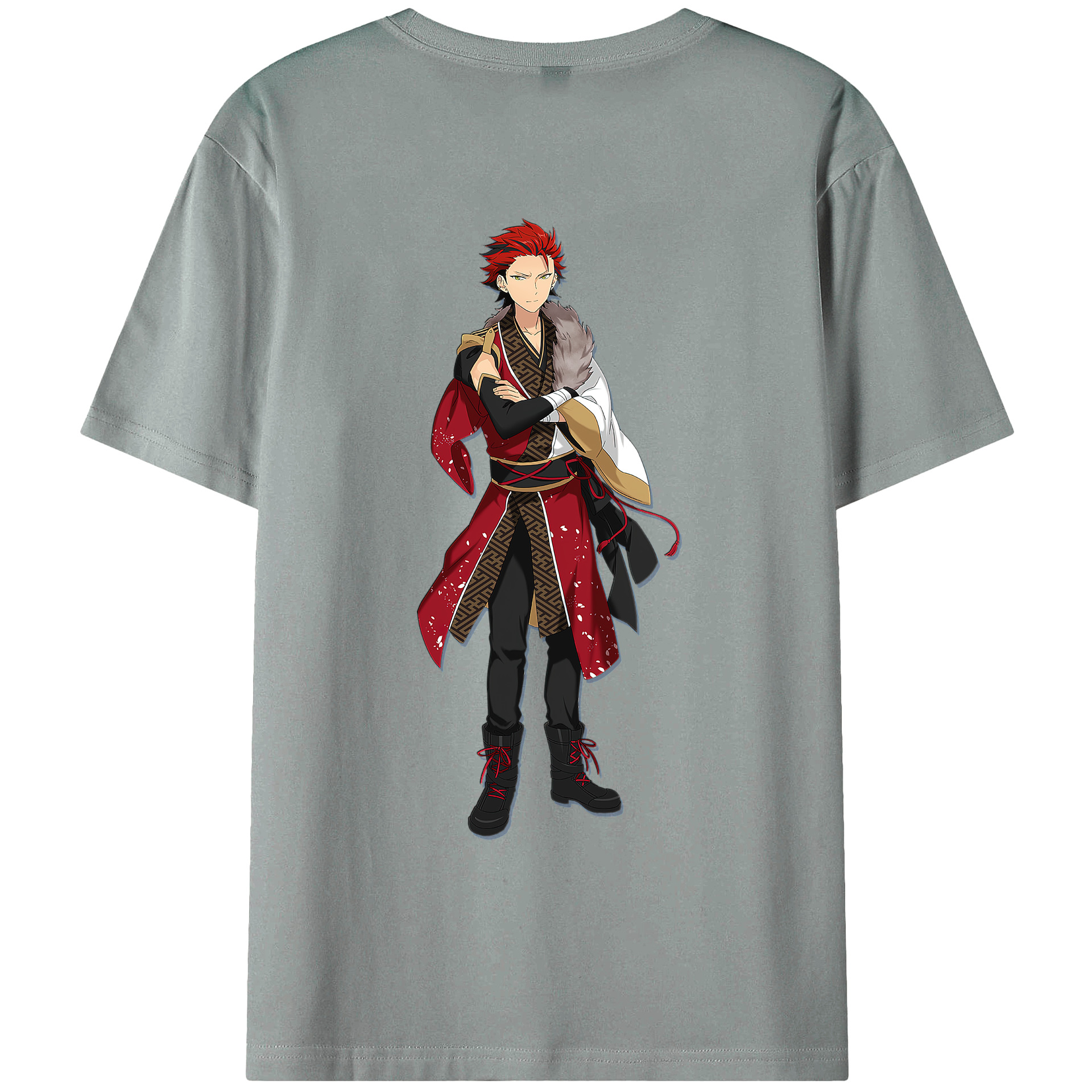 （画像用） あんさんぶるスターズ! Ensemble Stars 綿100％ メンズ半袖Tシャツ（バックプリント） 通気性